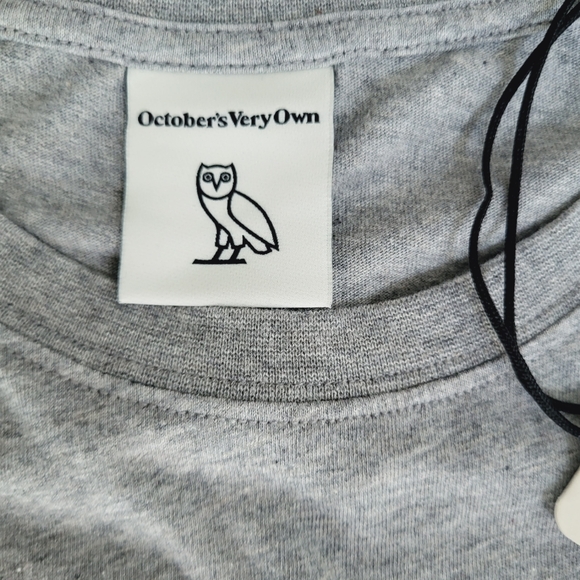 OVO Grey Essential Long Sleeve Shirt Men Top Size XL NWT - Picture 5 of 9